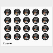 Sticker Rond Lecture 67 Six Seven Mème Professeur d'anglais Drô (Feuille)