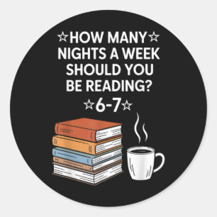 Sticker Rond Lecture 67 Six Seven Mème Professeur d'anglais Drô