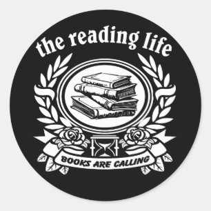 Sticker Rond Lecture Club Groupe Bibliophile
