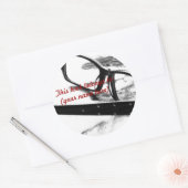 Sticker Rond Lecture de lunettes (Enveloppe)