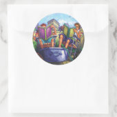 Sticker Rond Lecture en été (Sac)