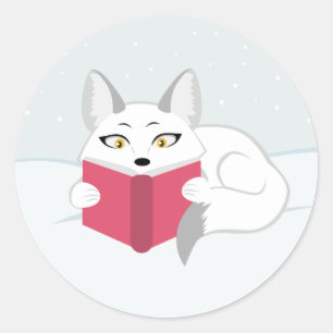 Sticker Rond Lecture Fox