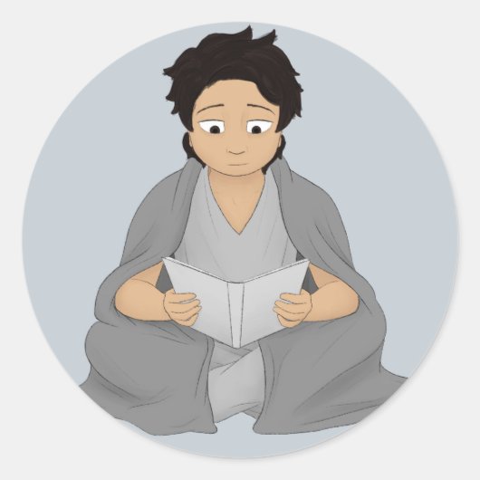 Sticker Rond Lecture : La seule fuite (Devant)