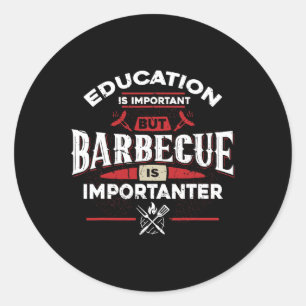 Sticker Rond L'Éducation Est Importante Mais La Raison Est Impo