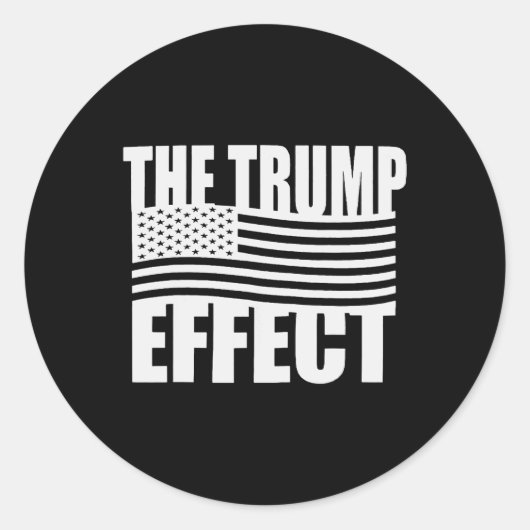 Sticker Rond L'effet Trump amusant Trump 2024 : prendre l'Améri (Devant)