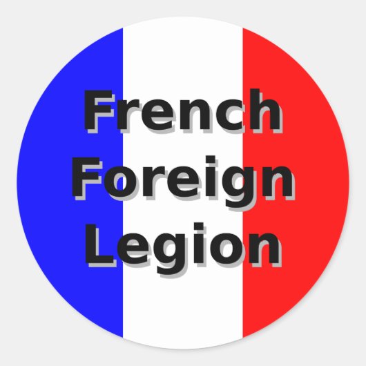 Sticker Rond Légion étrangère française (Devant)