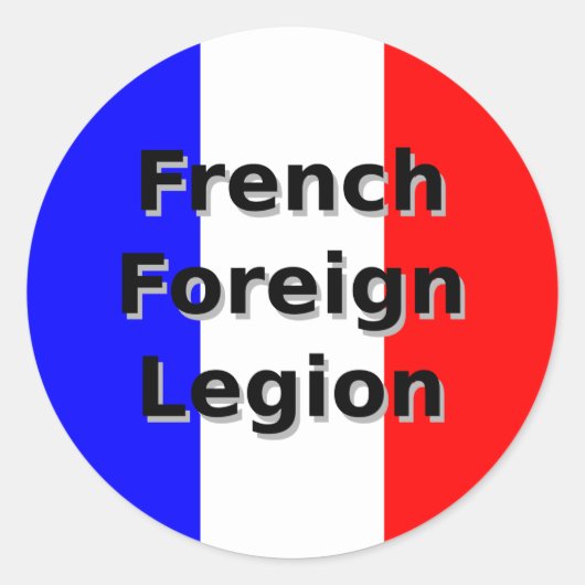 Sticker Rond Légion étrangère française (Devant)