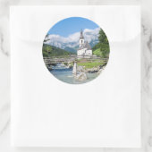 Sticker Rond L'église paroissiale de Ramsau (Sac)