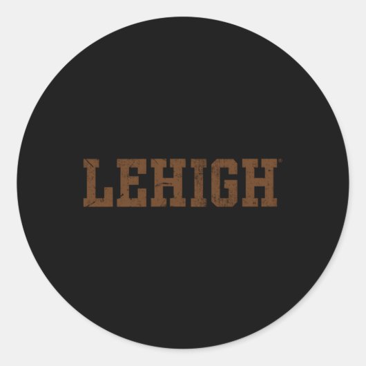 Sticker Rond Lehigh Mountain Hawks Faits (Devant)