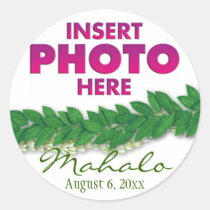 Sticker Rond lei hawaïen