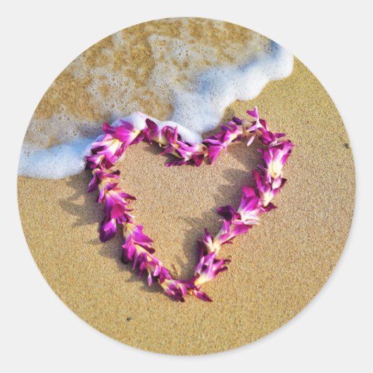 Sticker Rond Lei Heart (Devant)