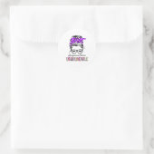 Sticker Rond Leiomyosarcoma Sensibilisation Ribbon Support Cade (Sac)