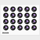 Sticker Rond L'éléphant fait exploser les Lons Sensibilisation (Feuille)