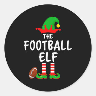 Sticker Rond L'Elf de Football Correspondance Familiale Noël