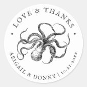 Sticker Rond L'Embrace de l'amour | Amour et Merci (Devant)