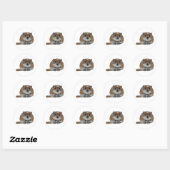 Sticker Rond Lemming Lemming Lemming Lemming (Feuille)