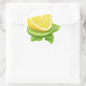 Sticker Rond Lemon and lime slices (Sac)