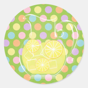 Sticker Rond Lemonade