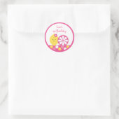 Sticker Rond Lemonade rose 1er anniversaire (Sac)