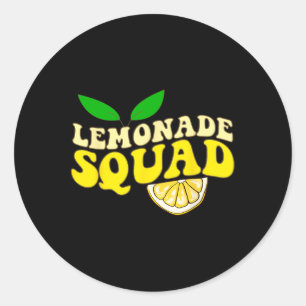 Sticker Rond Lemonade Squad Drôle Pour Stand Boss Lemon Juice S