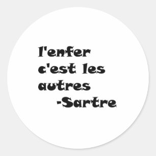 Sticker Rond LenferCestLesAutresCercle