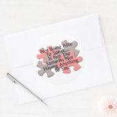 Sticker Rond "L'énigme de l'autisme : ne pas parler" (Enveloppe)