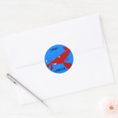 Sticker Rond Lenny, Homard (Enveloppe)