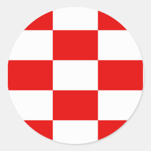 Sticker Rond L'Enseigne Navale De L'État Indépendant De Croatie