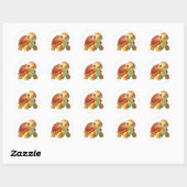Sticker Rond Lent mais en croissance (Feuille)