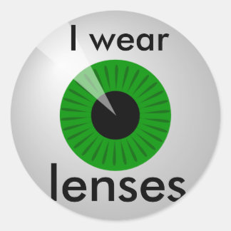 Sticker Rond Lentilles de contact