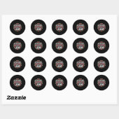 Sticker Rond L'Entraînement Instructif Est Mon Jam Enseignant E (Feuille)