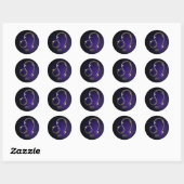 Sticker Rond Leo (Feuille)