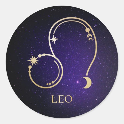 Sticker Rond Leo (Devant)