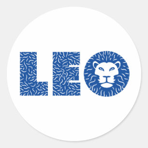 Sticker Rond Leo