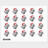 Sticker Rond Leo Christmas (Feuille)