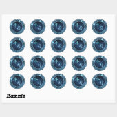 Sticker Rond Leo/Ox (Feuille)