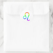 Sticker Rond Leo Rainbow (Sac)