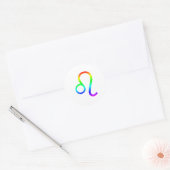 Sticker Rond Leo Rainbow (Enveloppe)