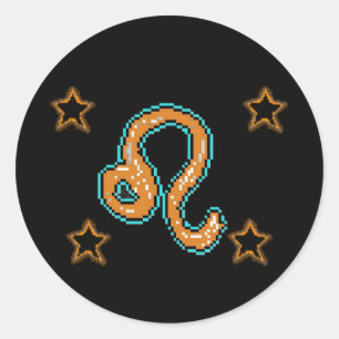 Sticker Rond LEO Stars