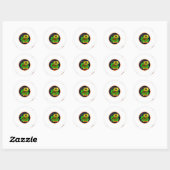 Sticker Rond leo zodiaque (Feuille)