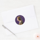 Sticker Rond Leonardo da Vinci Portrait La Bella Principessa (Enveloppe)