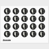 Sticker Rond Leonhard Euler (Feuille)