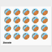 Sticker Rond Leopard (Feuille)