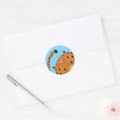 Sticker Rond Leopard (Enveloppe)