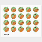 Sticker Rond Leopard (Feuille)
