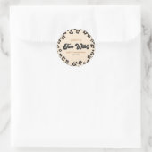 Sticker Rond Leopard Cheetah Imprimer deux Wild 2e fête d'anniv (Sac)