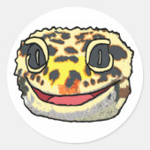 Sticker Rond Leopard Gecko (Devant)