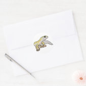 Sticker Rond Leopard Gecko (Enveloppe)