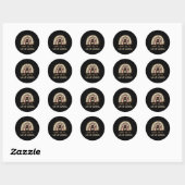 Sticker Rond Leopard Rainbow Happy 100th Day School Cute 100 Da (Feuille)