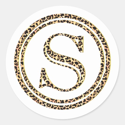 Sticker Rond Leopard S (Devant)